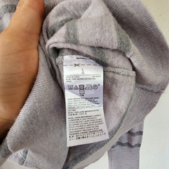 Banana Republic 100% Merino Wool Mock Neck Sweater Large - Picture 6 of 7